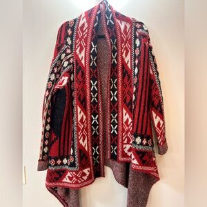 Buffalo David Bitton Red Naveah Country Rodeo Fire Pit Vibe Cardigan ✨